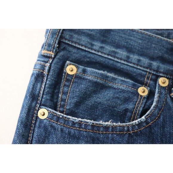 Tu es mon Tresor Women's Size 27 Blue The Emerald Jeans 1 Year Boyfriend Denim - Picture 4 of 9